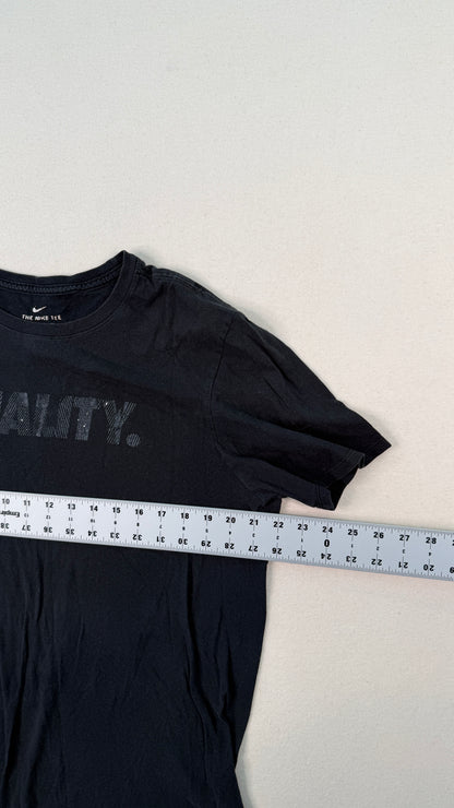 Nike Equality Black Graphic T-Shirt Large | Minimal Streetwear Cotton Tee