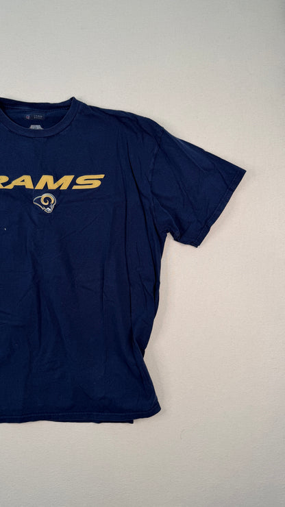 Vintage Los Angeles Rams Navy Graphic T-Shirt 2XL | NFL Football Cotton Streetwear Tee
