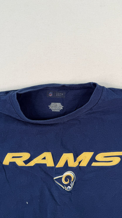 Vintage Los Angeles Rams Navy Graphic T-Shirt 2XL | NFL Football Cotton Streetwear Tee