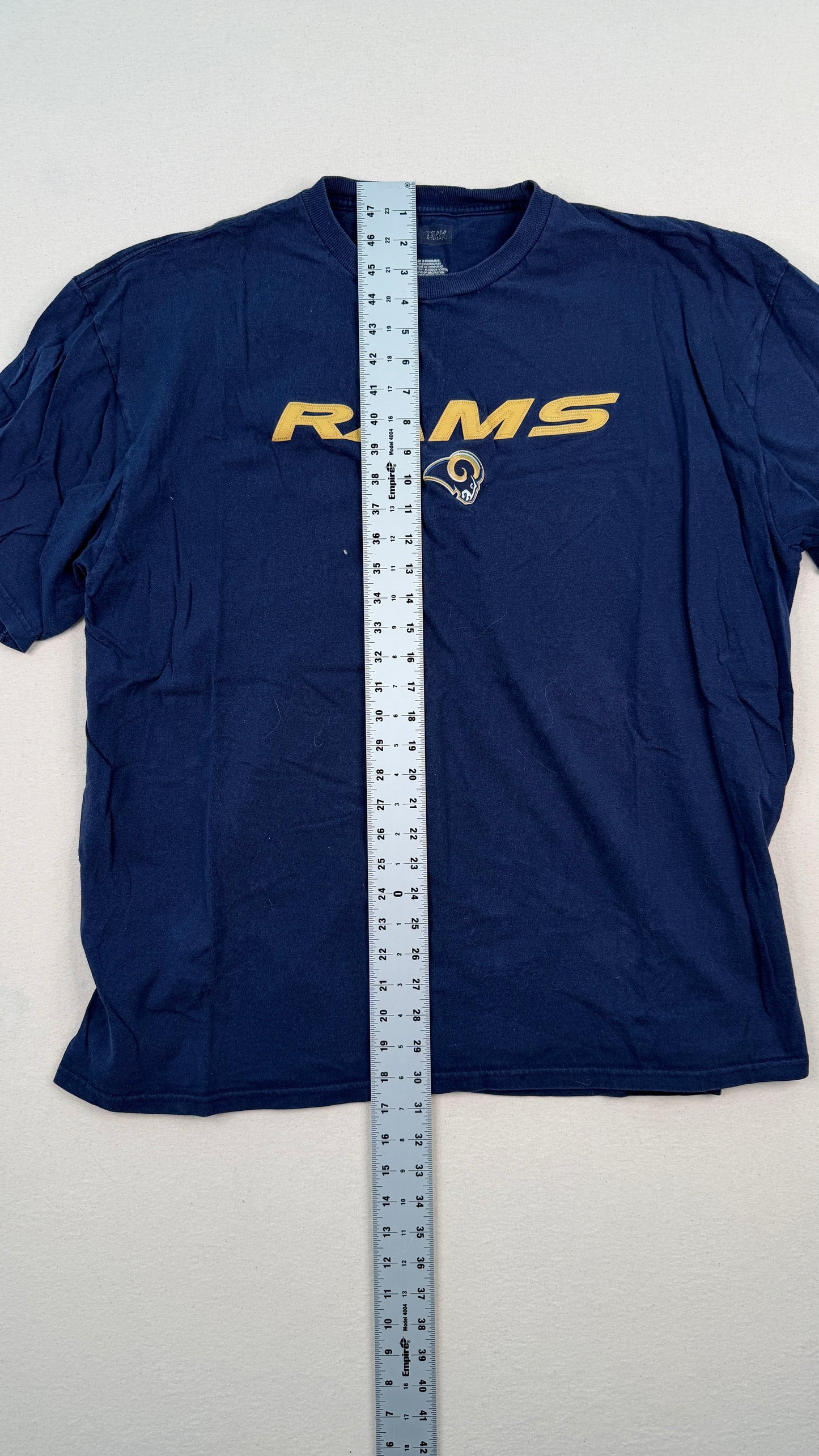 Vintage Los Angeles Rams Navy Graphic T-Shirt 2XL | NFL Football Cotton Streetwear Tee