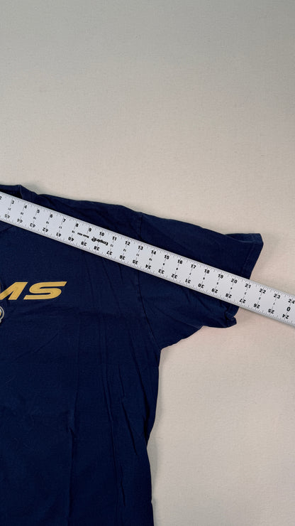 Vintage Los Angeles Rams Navy Graphic T-Shirt 2XL | NFL Football Cotton Streetwear Tee