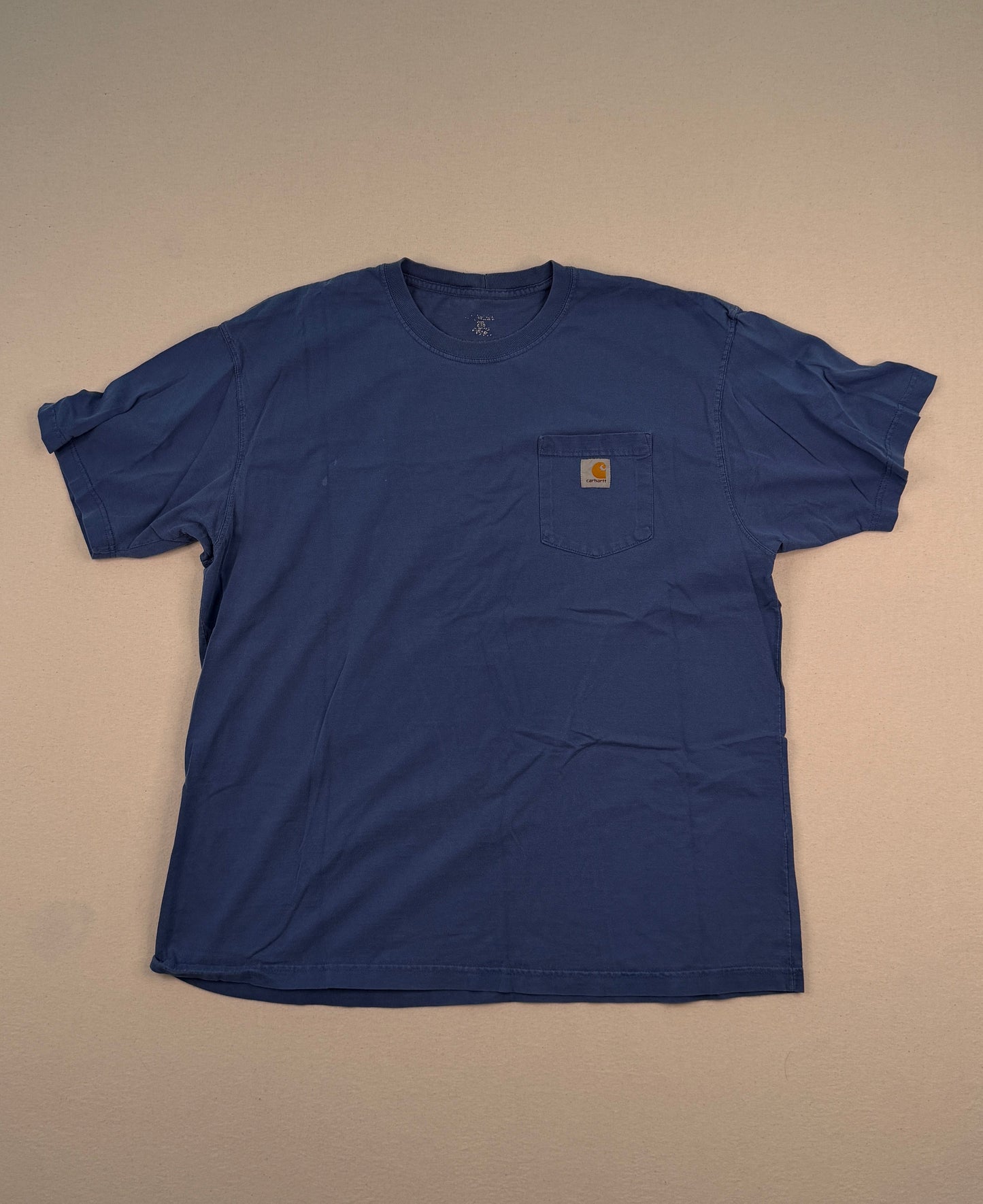 Carhartt Blue Pocket T-Shirt XL | Heavyweight Cotton Workwear Essential