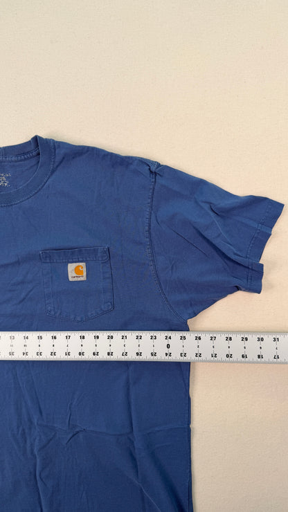 Carhartt Blue Pocket T-Shirt XL | Heavyweight Cotton Workwear Essential