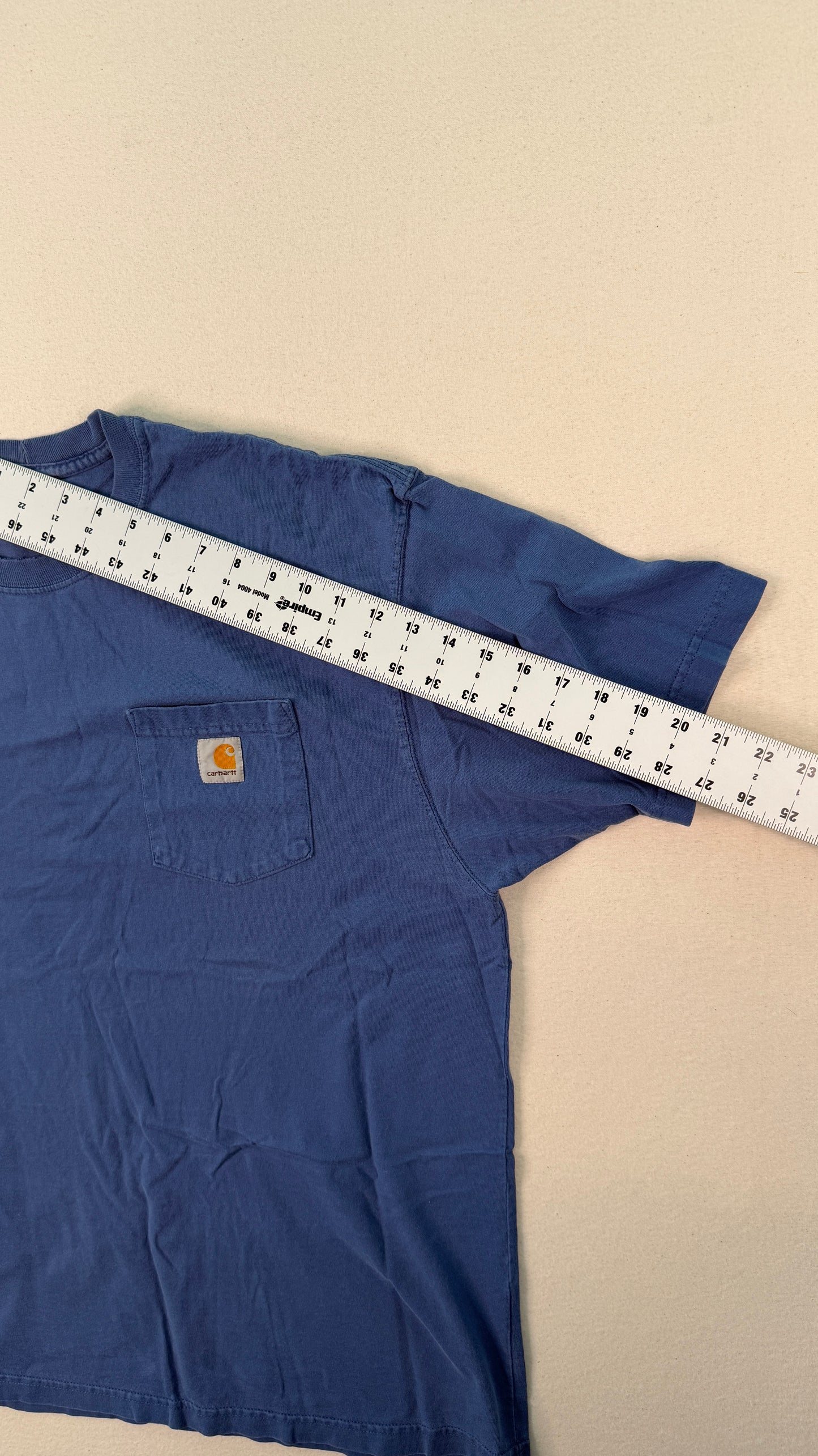 Carhartt Blue Pocket T-Shirt XL | Heavyweight Cotton Workwear Essential