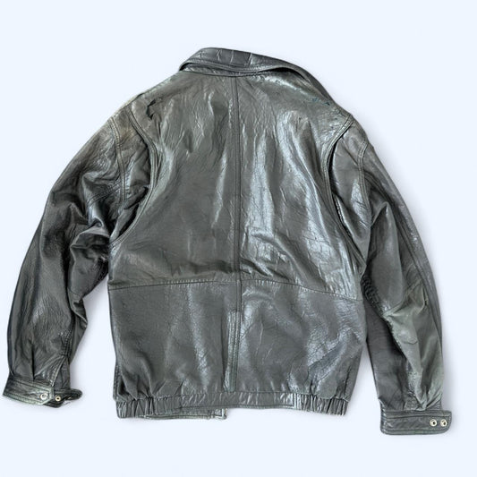 Authentic American Classic Genuine Leather Bomber Jacket