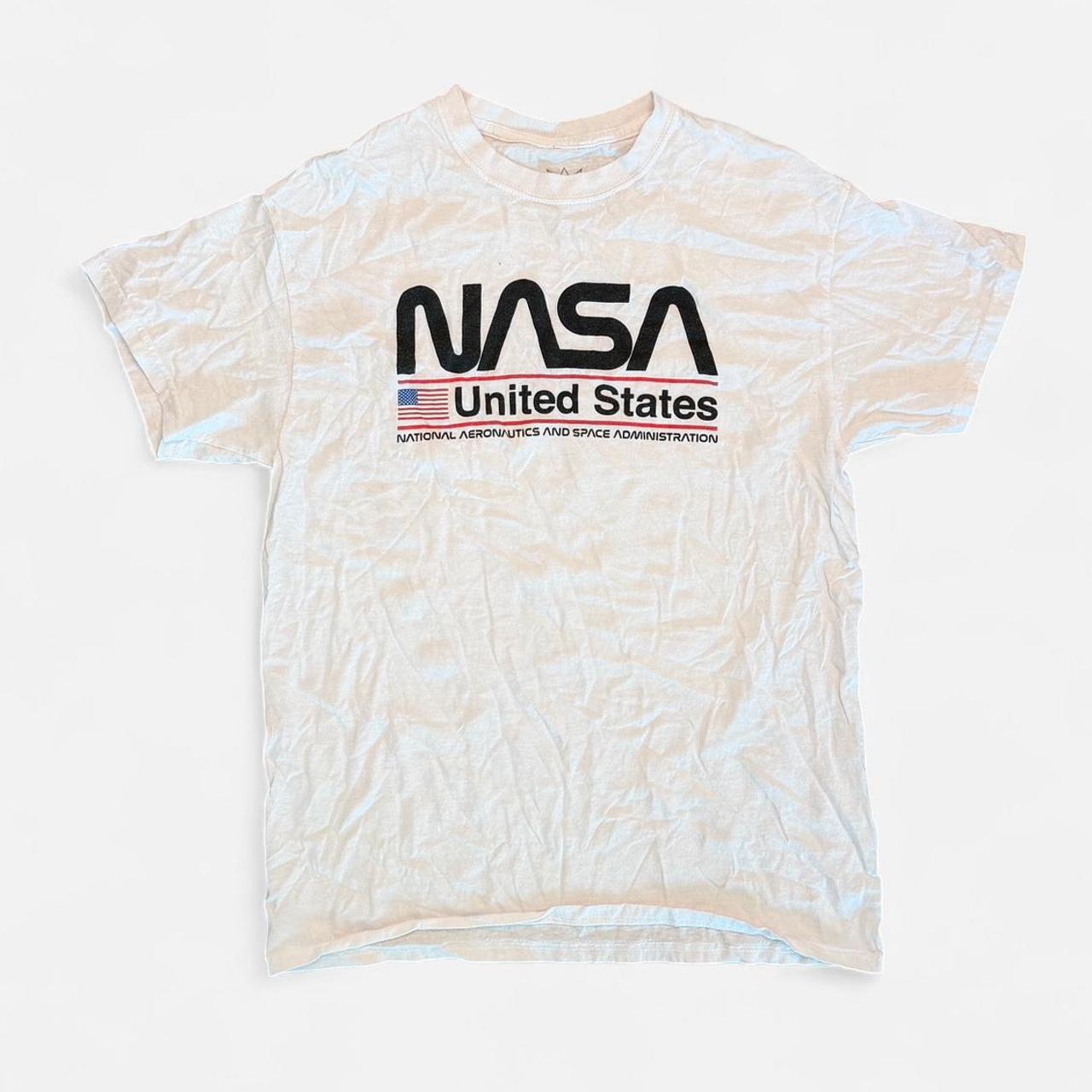 NASA Men's white cream T-shirts