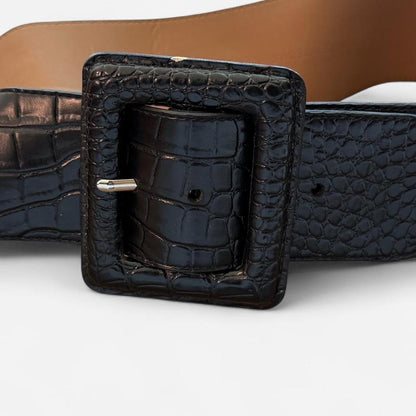 أحزمة نسائية سوداء متعددة الألوان