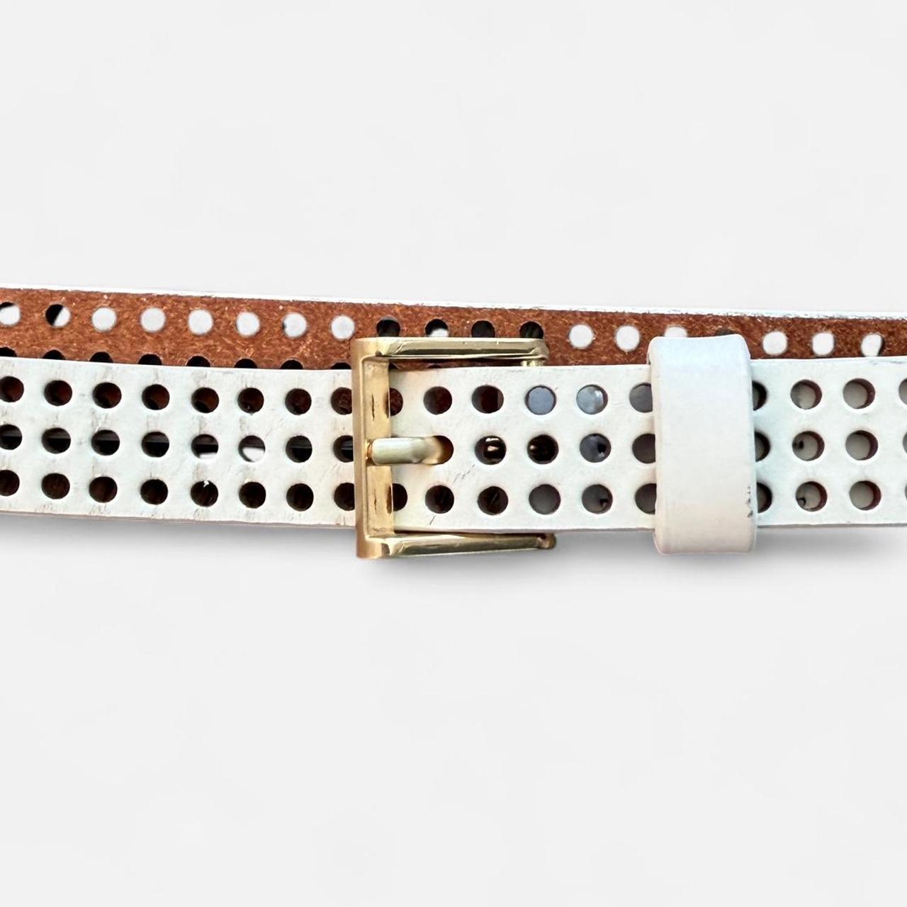 أحزمة نسائية بيضاء متعددة الألوان