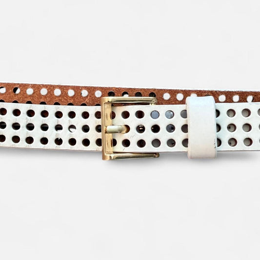 Women's white multi Belts