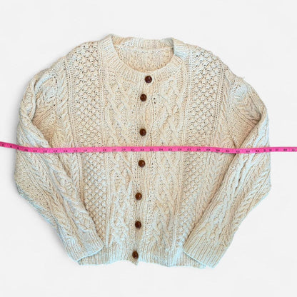 كارديجان نسائي بلون أبيض كريمي