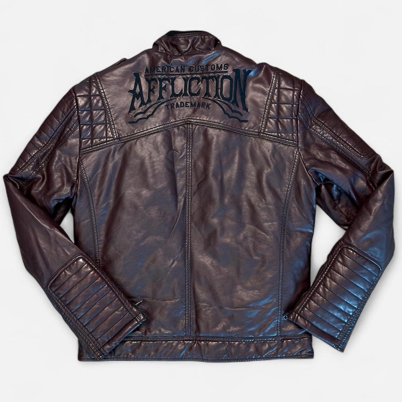 Affliction Men's brown burgundy Coats