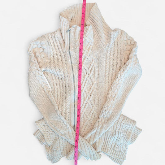 BCBGMAXAZRIA Women's cream white Cardigans