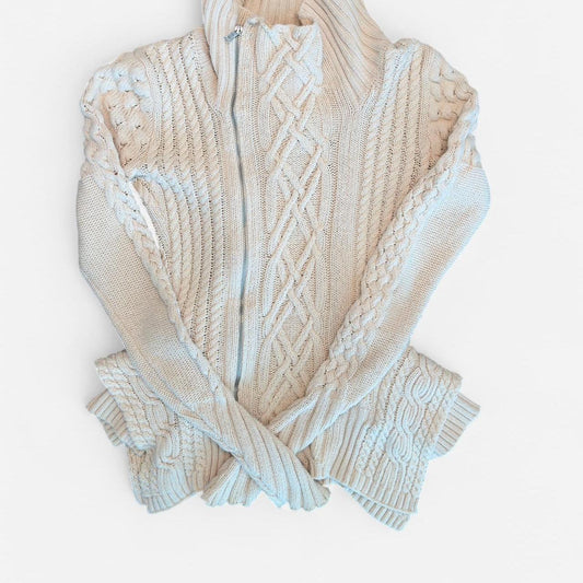 BCBGMAXAZRIA Women's cream white Cardigans