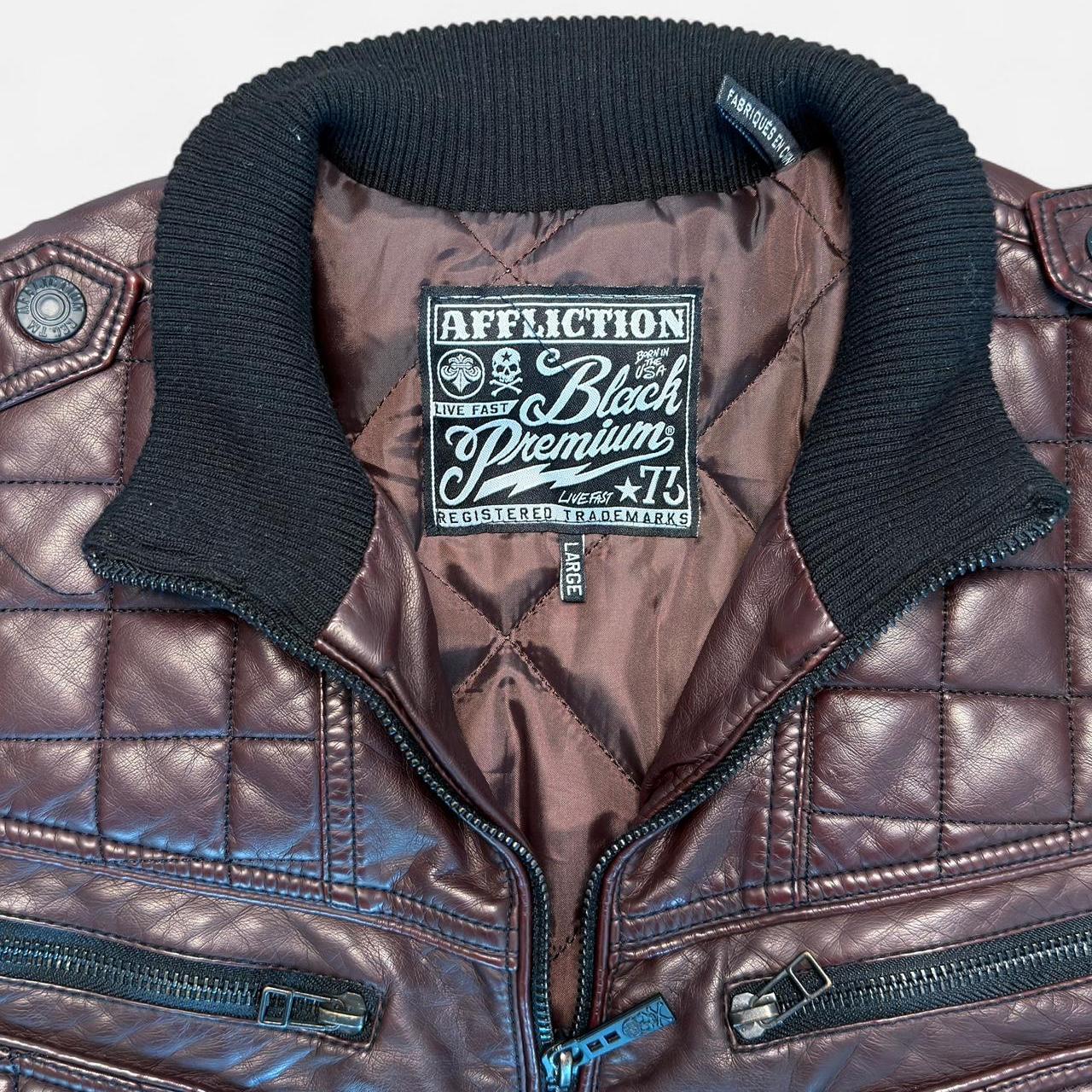 Affliction Men's brown burgundy Coats