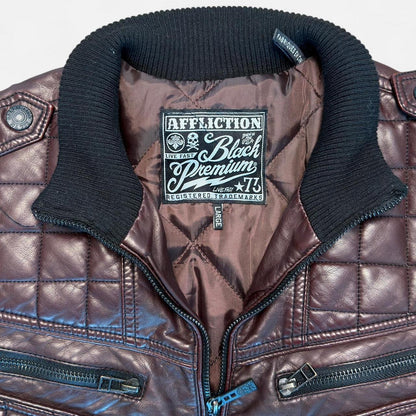 Affliction Men's brown burgundy Coats