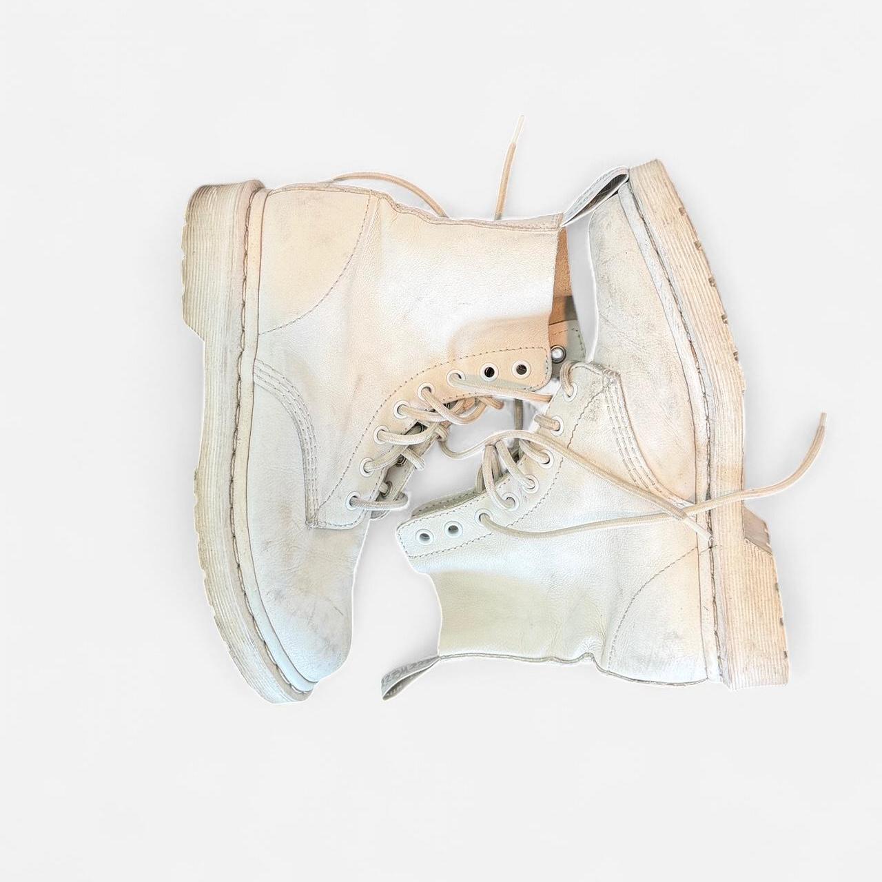 Dr. Martens Women's white cream Boots