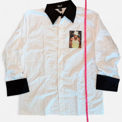 Men's white black Shirts