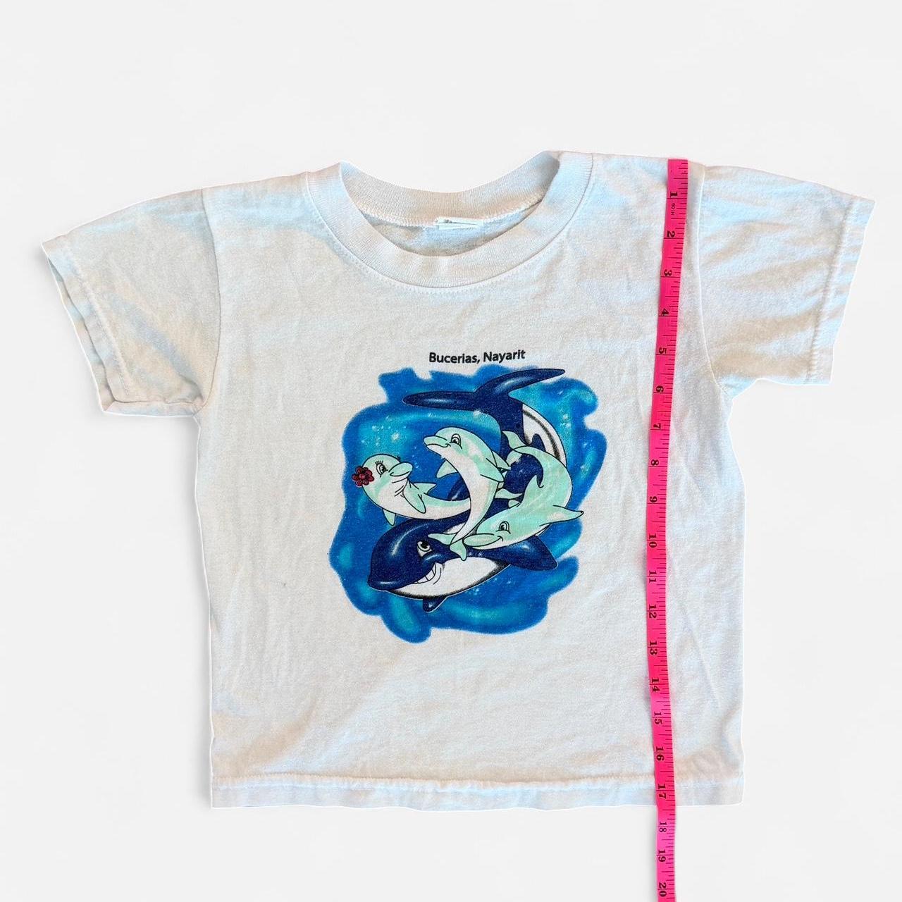 Women's white blue T-shirts