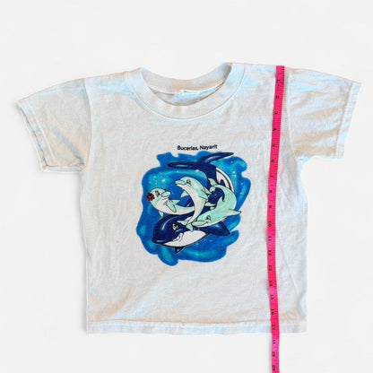 Women's white blue T-shirts