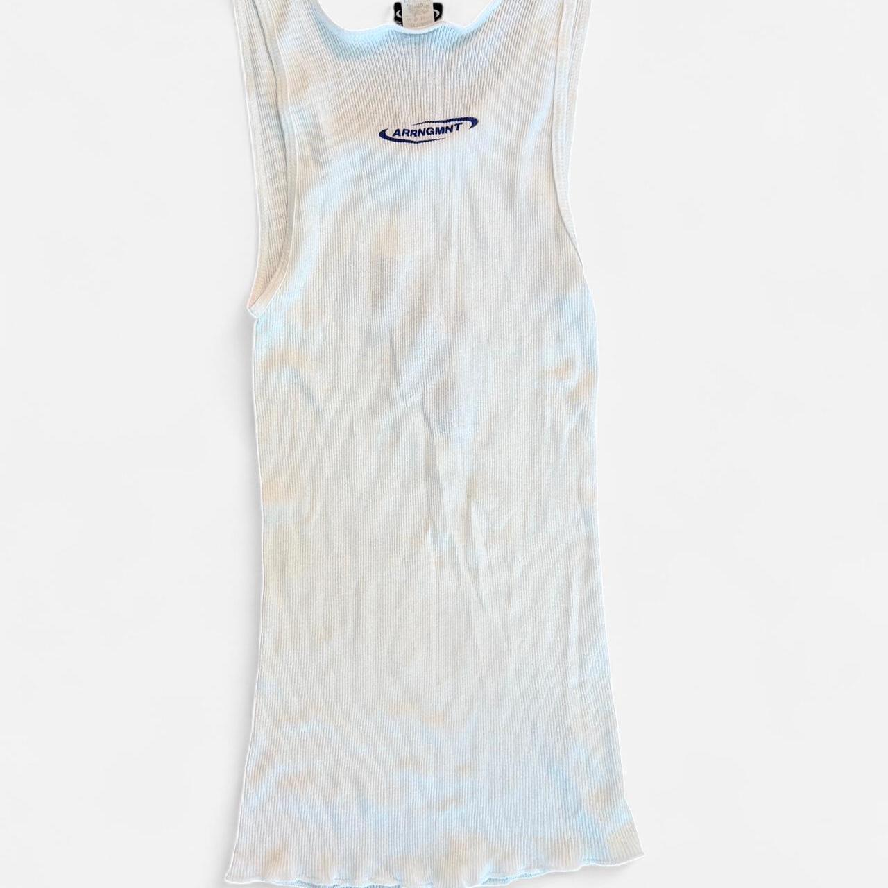 Women's white blue Vests