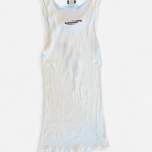 Women's white blue Vests