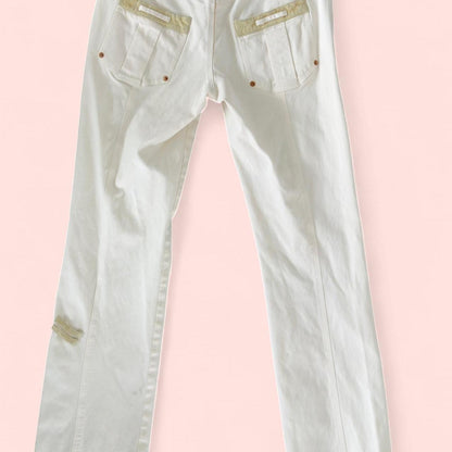 Women's white cream Jeans