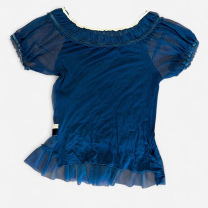 بلوزات نسائية زرقاء داكنة