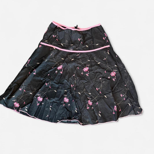 Women's black multi Skirts