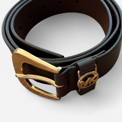 أحزمة مايكل كورس الرجالية البنية متعددة الألوان