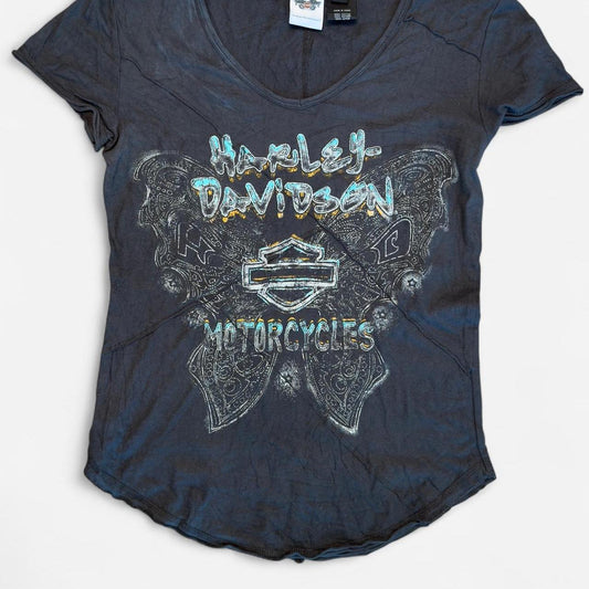 Harley Davidson Women's black grey T-shirts