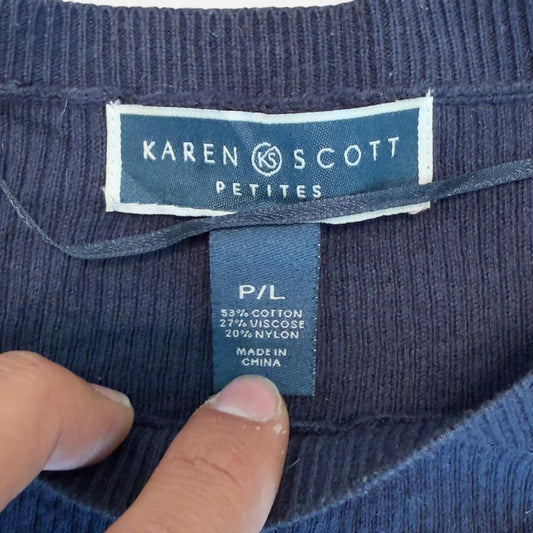 Karen Scott Women's navy blue Jumpers