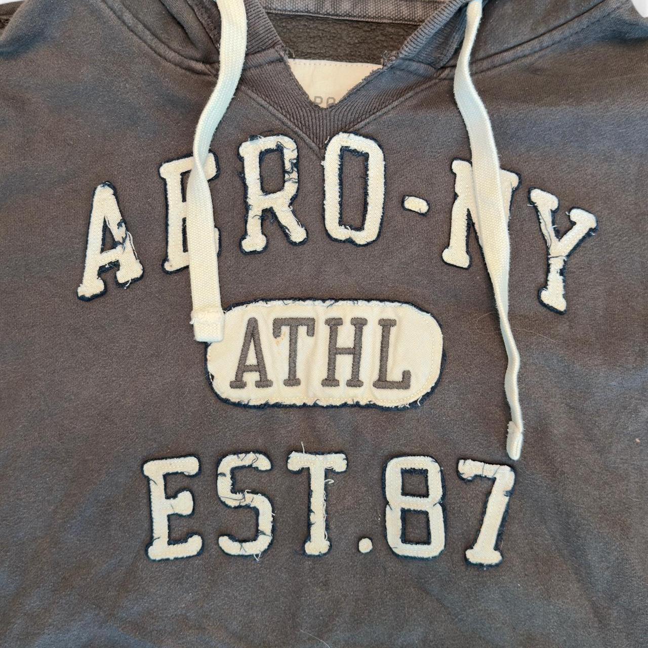 هودي رجالي رمادي وأسود من إيروبوستال