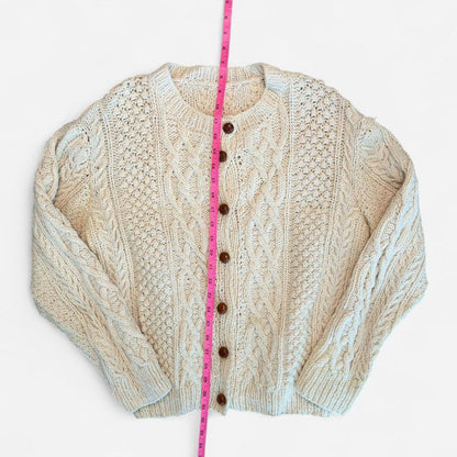 كارديجان نسائي بلون أبيض كريمي