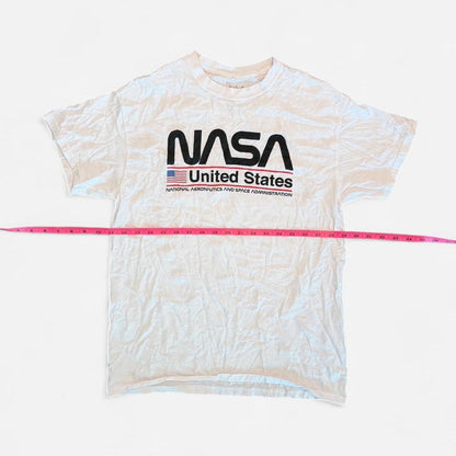 NASA Men's white cream T-shirts