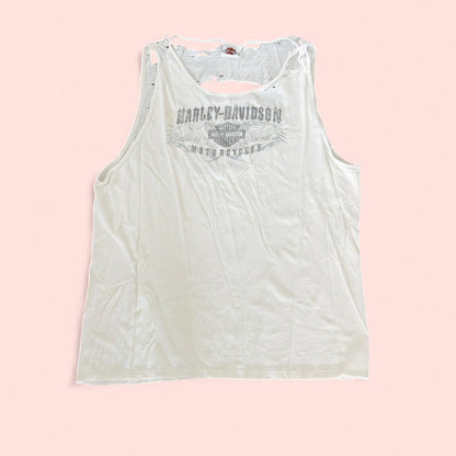 سترات هارلي ديفيدسون الرجالية باللونين الأبيض والكريمي