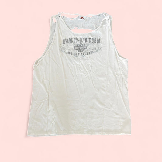 سترات هارلي ديفيدسون الرجالية باللونين الأبيض والكريمي