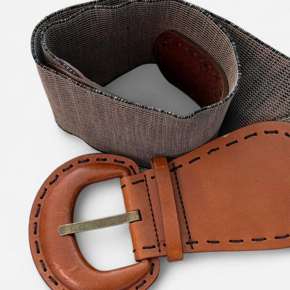 أحزمة رجالية بنية اللون