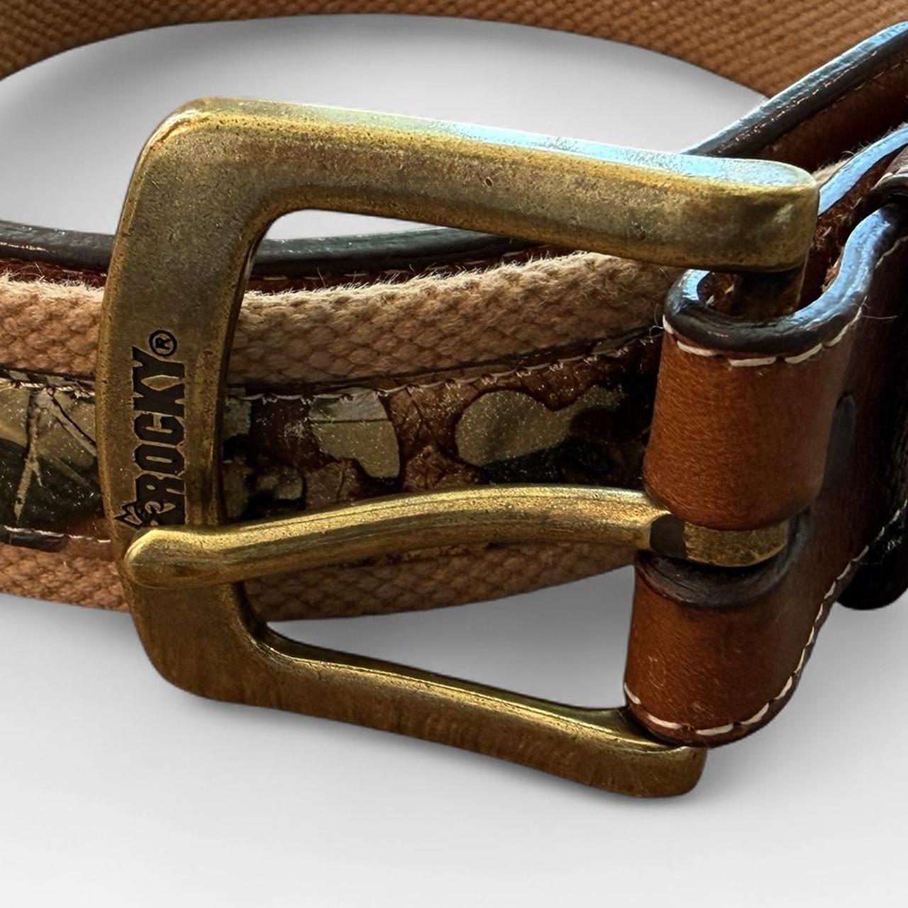 أحزمة روكي ماونتن الرجالية البنية متعددة الألوان