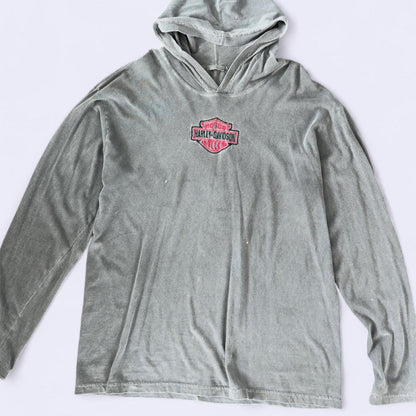 هودي رجالي من هارلي ديفيدسون باللونين الرمادي والأسود