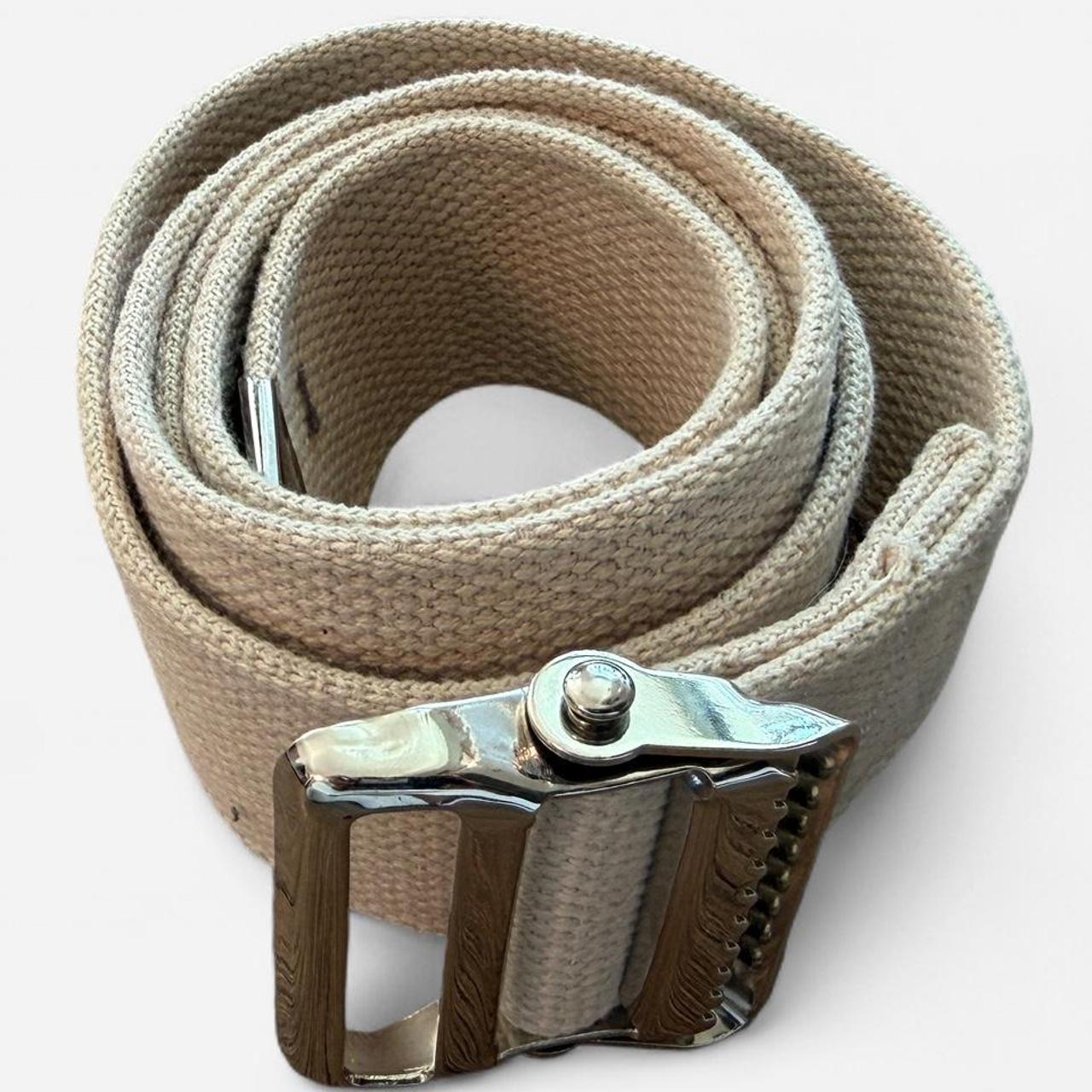 Men's white cream Belts
