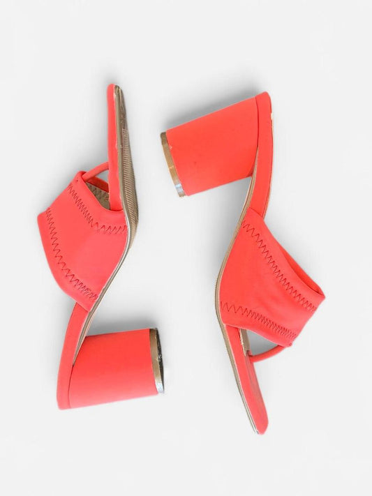 Coral Block Heel Sandals