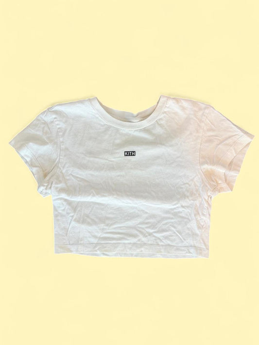 KITH White Crop Tee