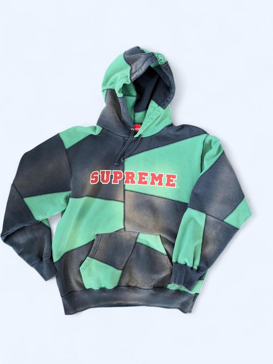 Supreme Patchwork Pullover Hoodie.