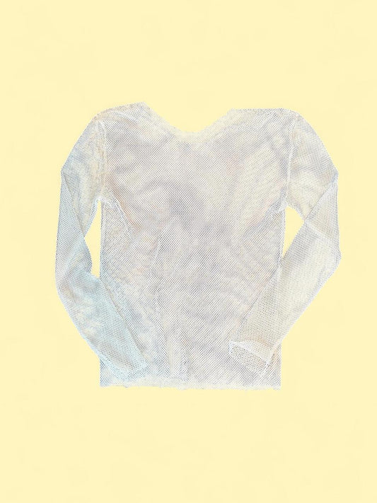 Y2K Sheer Mesh Long Sleeve Top