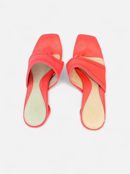 Coral Block Heel Sandals