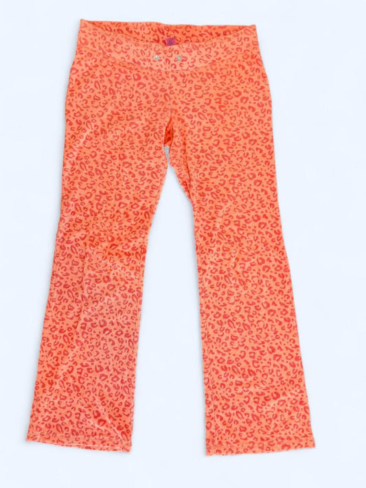 Vintage Cheetah Print Flare Pants