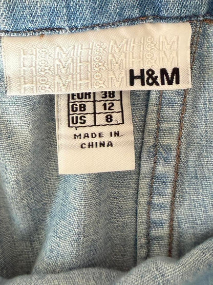 H&M Patchwork Denim Skirt