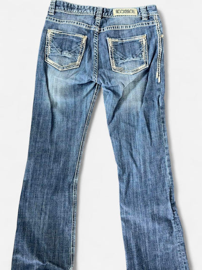 Rock & Roll Denim Low-Rise Bootcut Jeans