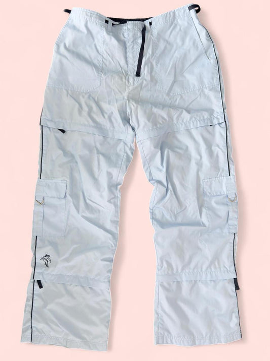 ZeroXposur Light blue and black Y2K cargo pants