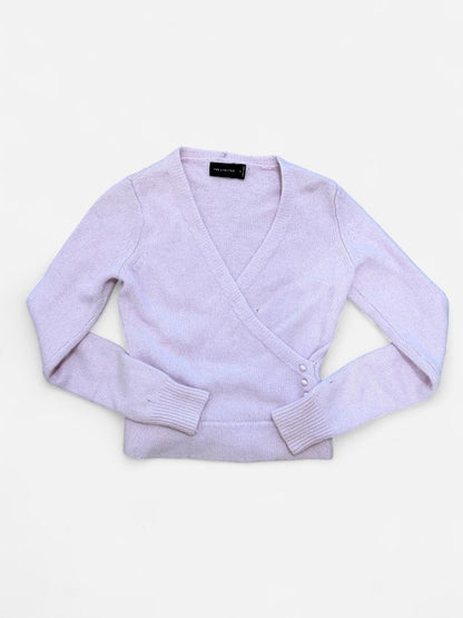 The Limited Pale Purple Wrap Sweater